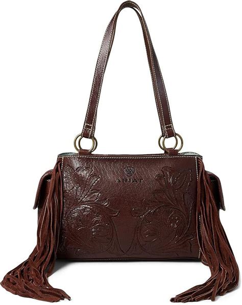 Ariat Womens Victoria Tooled Leather Conceal Carry Satchel Purse Ebay