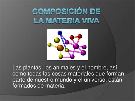 Componentes De La Materia Viva