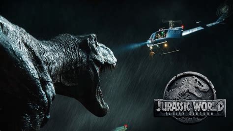 Escape From Rexy With A Surprise Mosasaurus! Fallen Kingdom's Opening ...