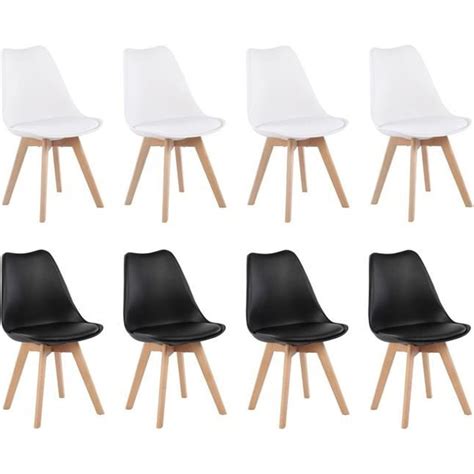 H J Wedoo Lot De Chaises De Salle Manger Design Contemporain