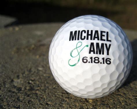 Personalized Golf Balls SET OF 3 Custom Golf Balls Printed Golf Balls Wedding Golf Balls Golf ...