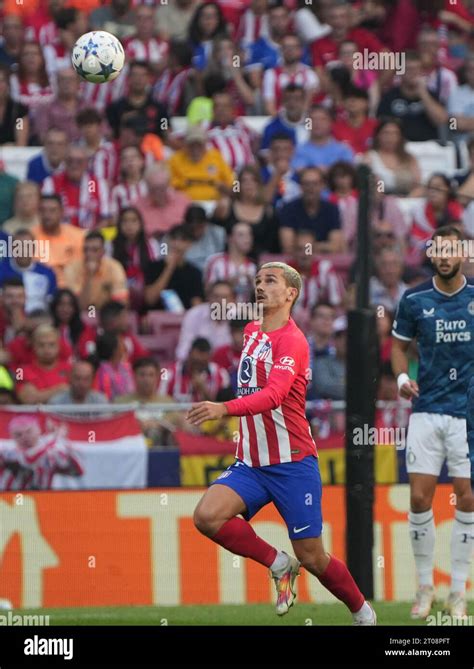 Antoine Griezmann Von Atletico De Madrid W Hrend Des Fu Ballspiels Der