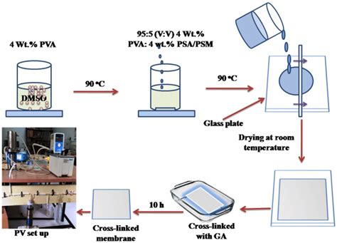 Schematic Representation Of The Membrane Fabrication Process Download