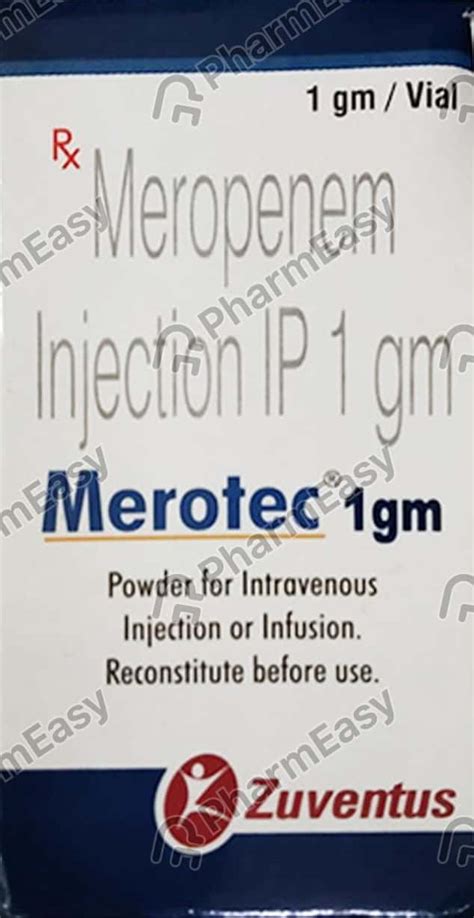 Merotec 1 G Powder For Injection 1 Uses Side Effects Price And Dosage Pharmeasy