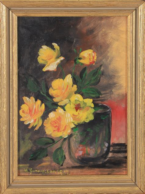 Images For Oidentifierad Konstn R Flower Still Life Oil On