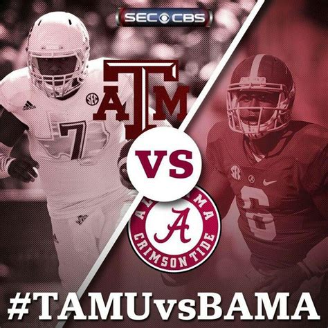 Texas Aandm Vs Alabama Alabama Crimson Tide Football Alabama Crimson