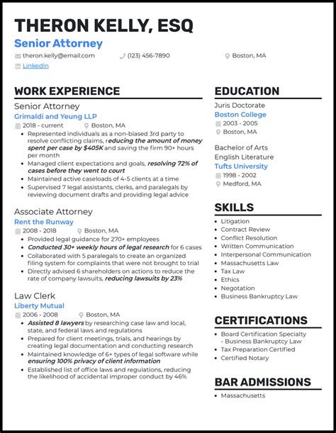 3 Senior Attorney Resume Examples For 2025