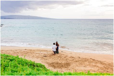 Personalized South Maui Beach Proposal Dan Camille Engaged On