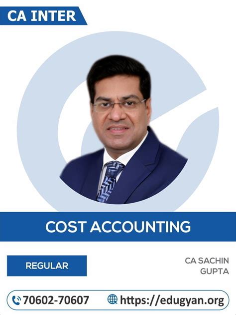 Ca Inter Cost Management Accounting By Ca Sachin Gupta New Syllabus