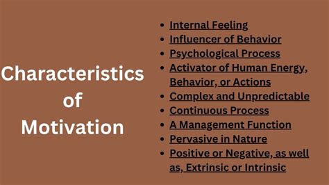 9 Characteristics Features Of Motivation BokasTutor