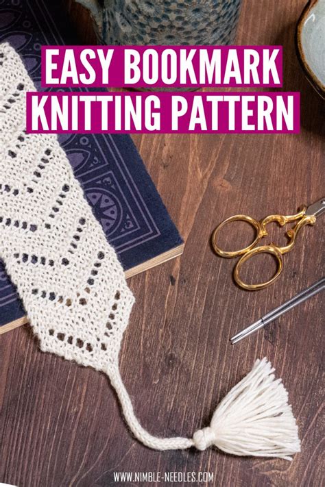 Easy Knitted Bookmark A Free Pattern For Beginners