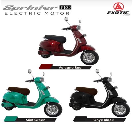 Jual Sepeda Motor Listrik Vespa Listrik Sprinter Pro Pacific Exotic