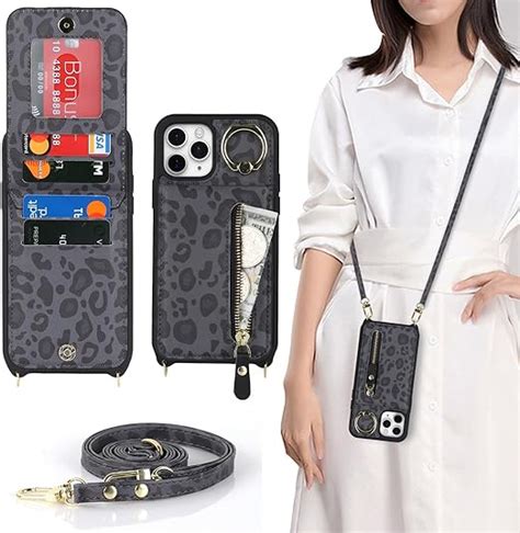 Zouzt For IPhone 11 Pro Case With Cord IPhone 11 Pro Card Holde Case