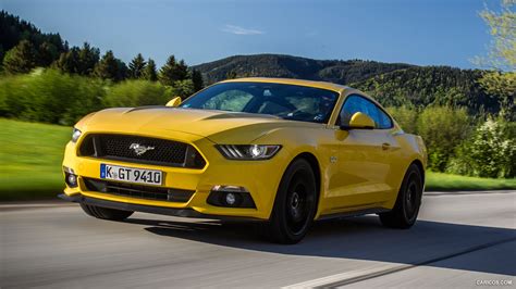 2015 Ford Mustang Coupe V8 Triple Yellow Euro Spec Front Caricos