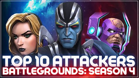 Top 10 Attackers Battlegrounds Season 4 Youtube