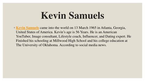 PPT Kevin Samuels Net Worth 2022 Dead Age Wife And Biography