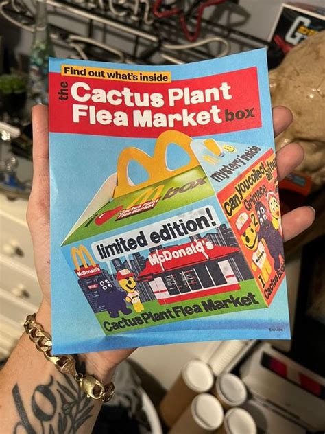 Rare Cactus Plant Flea Market X Mcdonalds Toys Set Of 4 Figures Grailed