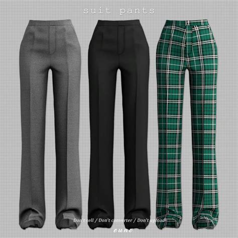 Suit Pants Euno Sims On Patreon In 2023 Sims 4 Sims 4 Mods Clothes