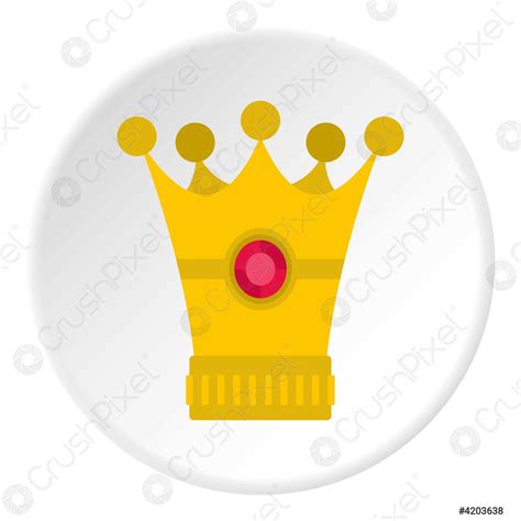 Medieval Crown Icon Circle Stock Vector 4203638 Crushpixel