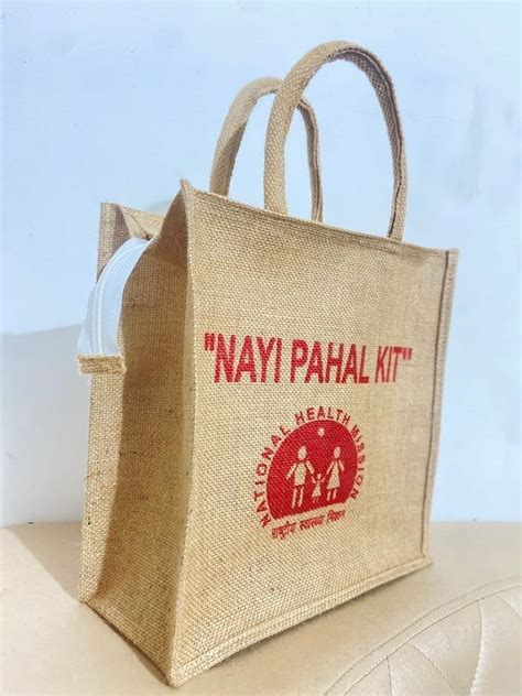 Plain Short Cotton Padded Jute Carry Bag Capacity Kg At Piece