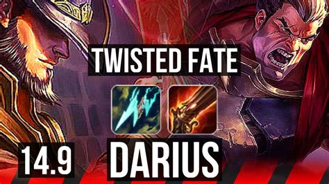 Twisted Fate Vs Darius Top 7 1 7 66 Winrate Dominating Euw