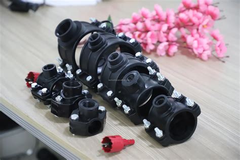 Dn Mm Mm Saddle Clamp For Pe Pp Pvc Pipe In Farm Irrigation