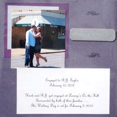 Engagement Scrapbook www.facebook.com/ScrapbookMe. Inta, Getting ...