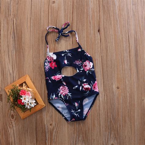 Kid Baby Meisjes Bloemen Bikini Pak Set Badpak Bad Grandado