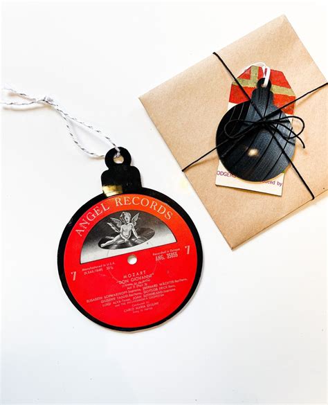 Music Ornament Vinyl Record Ornament Angel Ornament Music Lover T Record Lover Christmas