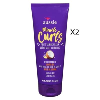 Aussie Miracle Curls Frizz Taming Cream With Coconut And Jojoba Oil