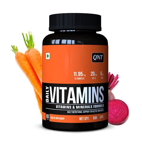 QNT Daily Vitamins 11 Essential Multivitamins Minerals Complex With