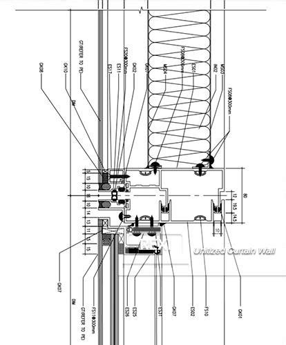 Aluminium Glass Unitized Curtain Wall System Stick Frame Semi Untised