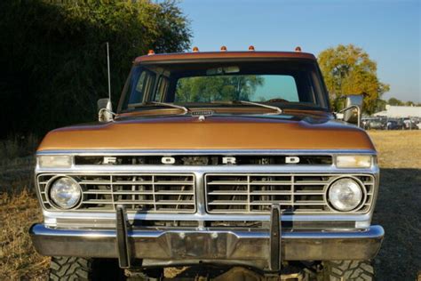 Rare 1974 Ford F250 Crew Cab 4x4 3 4 Ton Very Original Survivor Truck Classic Ford F 250