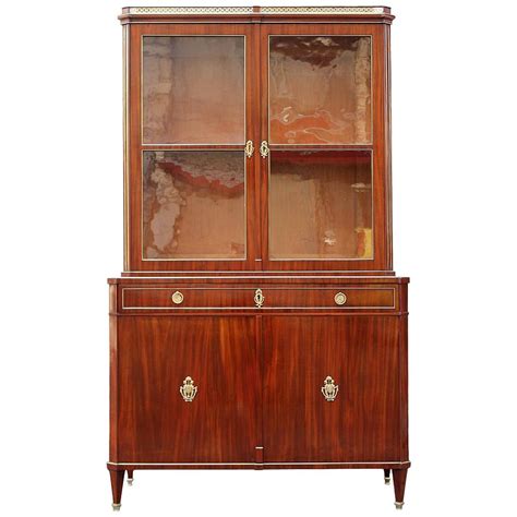 Antique Mahogany Ormolu Mounted Bijouterie Display Cabinet 19th Century At 1stdibs