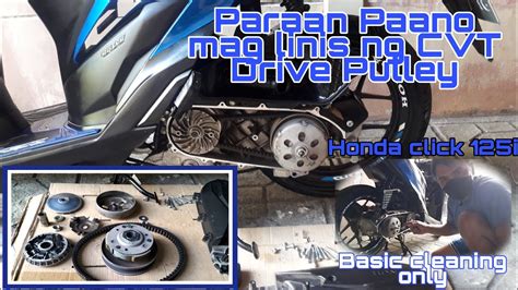 Paraan Paano Mag Linis Ng CVT Drive Pulley Set Ng Honda Click 125i 150i