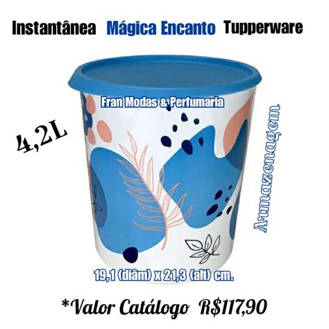 Instant Nea M Gica Encanto Branco Azul L Tupperware Shopee Brasil