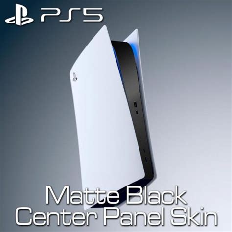 PS5 – Center Panel Skin – Matte Black – FlamingToast