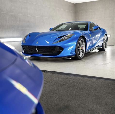 Ferrari Superfast Painted In Blu Corsa Photo Taken By