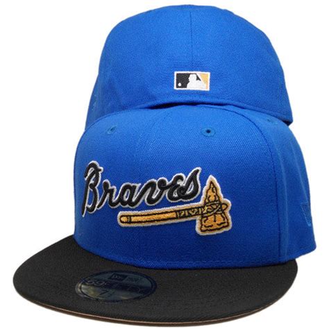 New Era Atlanta Braves Blueblack 1995 World Series Peach Under Brim 5