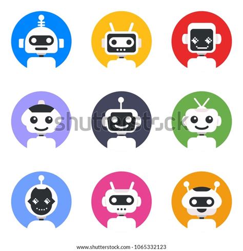 Chatbot Symbol Logo Template Robot Icon Stock Vector (Royalty Free ...