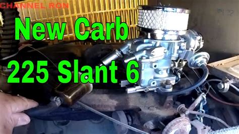 New Carburetor For Slant Six On J Bomidear Youtube