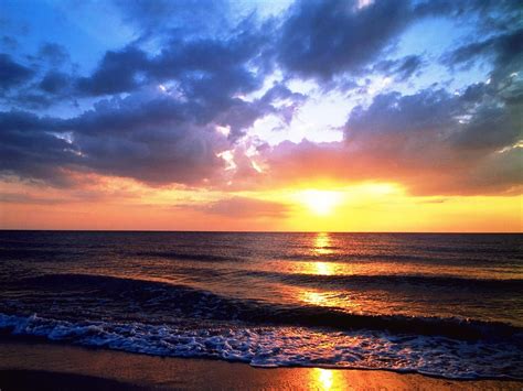 Hermosos Paisajes De Atardeceres En Playas Stunning Beach Sunset