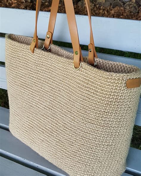 Tote Bag Cabas En Jute Au Crochet Tendance Et Naturel Isado