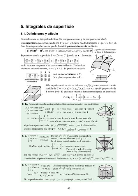 C Integrales De Superficie Ejercicios Resueltos Con Diferentes