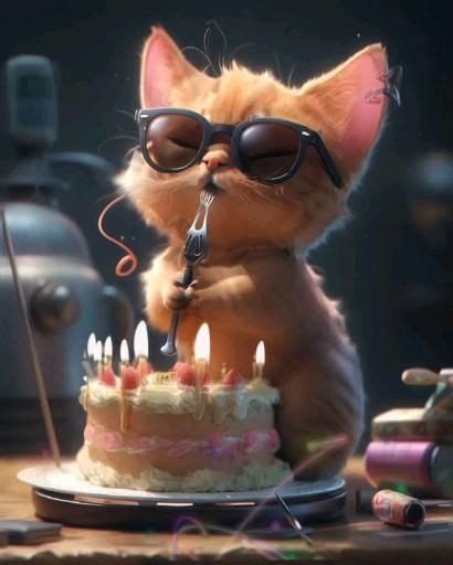 Pin By Mrs A On Happy Birthday Happy Birthday Cat Happy Birthday