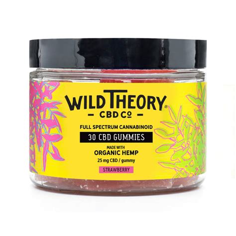 Cbd Gummies 25mg Full Spectrum Strawberry Wild Theory Cbd Co