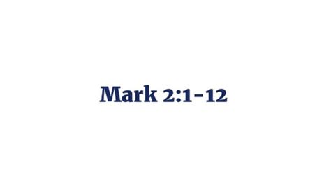 The Gospel Of Mark - Logos Sermons