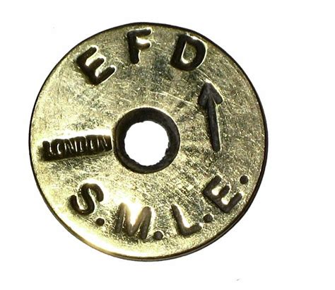 Lee Enfield 1 Mk 3 Id Engraved Brass Disc With 4 Markings Sarco Inc