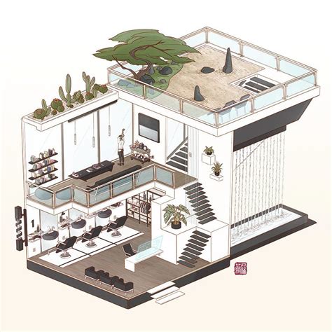 Barber Shop Floor Plan Deminsions