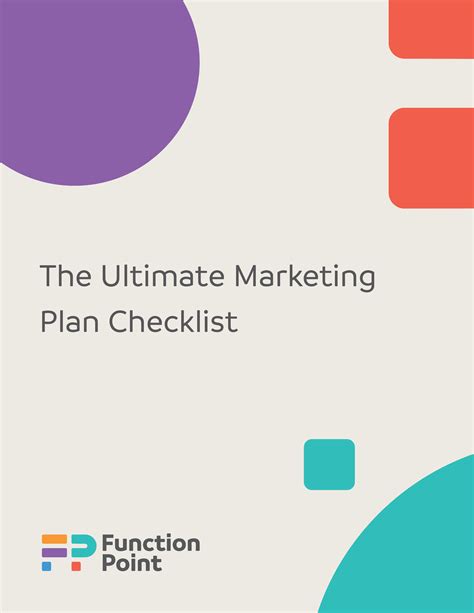 The Ultimate Marketing Plan Checklist Function Point